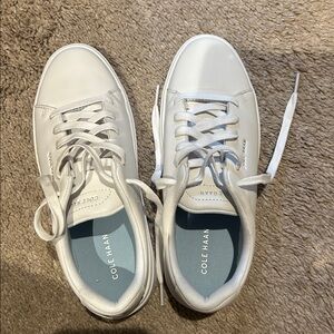 Cole Haan Classic White Lace-Up Sneakers